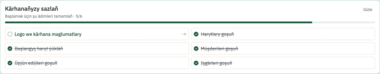 Pultrack-da ilkinji ädimler we maglumat importy